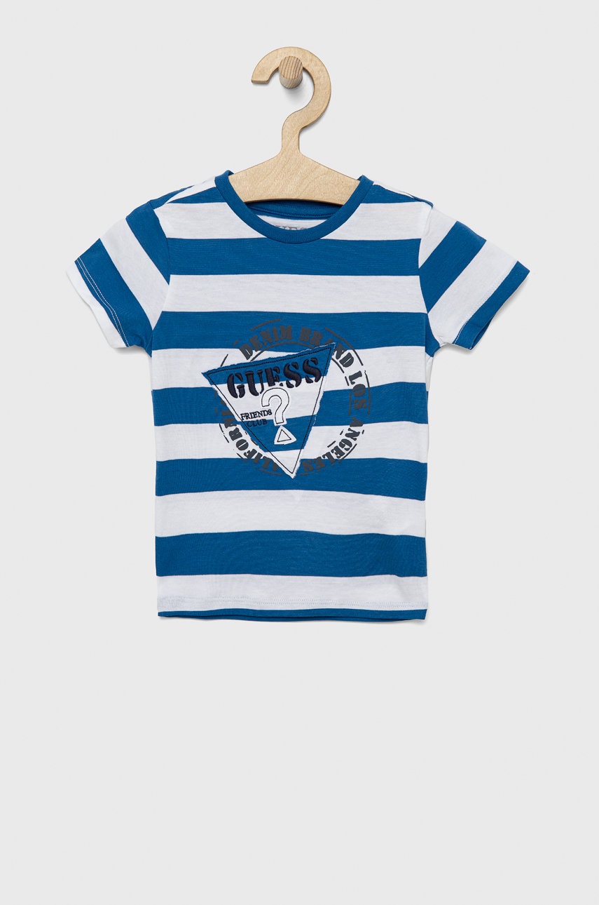 

Дитяча бавовняна футболка Guess візерунок