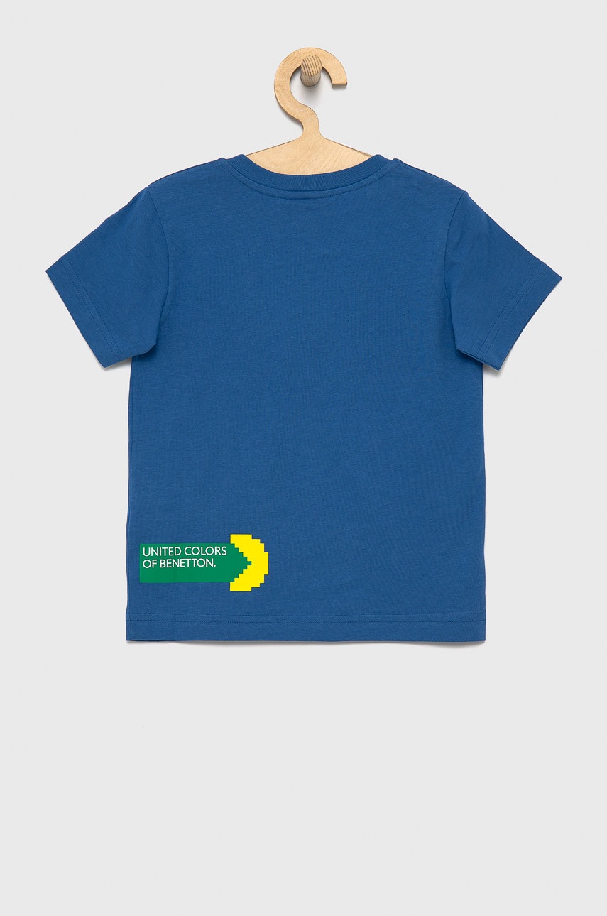 

Детская хлопковая футболка United Colors of Benetton с аппликацией