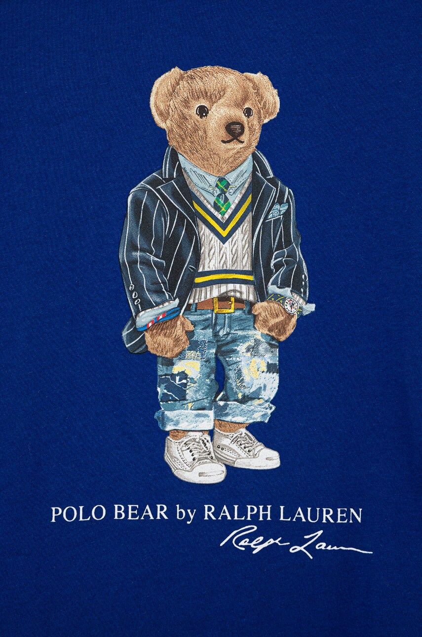 

Дитяча бавовняна футболка Polo Ralph Lauren з принтом