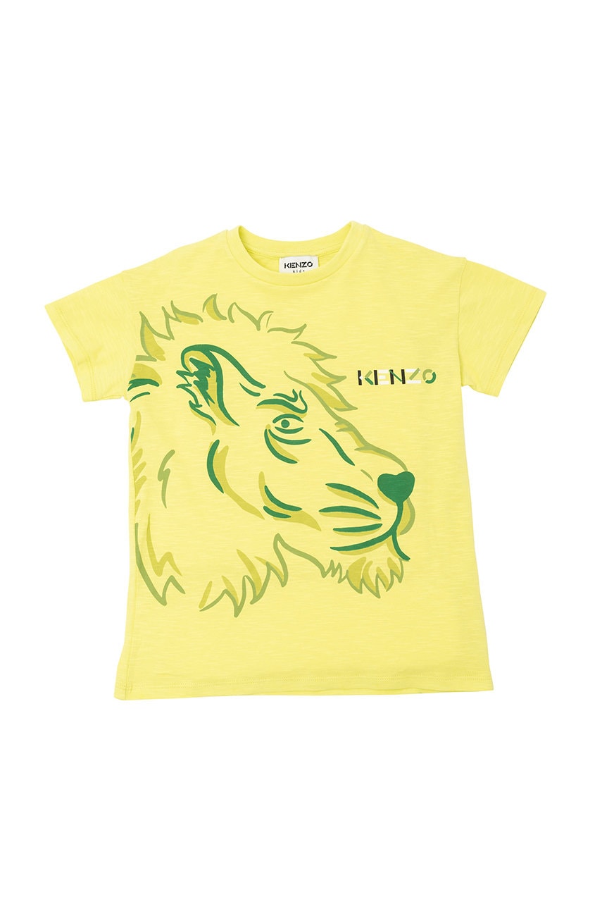 Kenzo Kids tricou de bumbac pentru copii culoarea verde, cu imprimeu