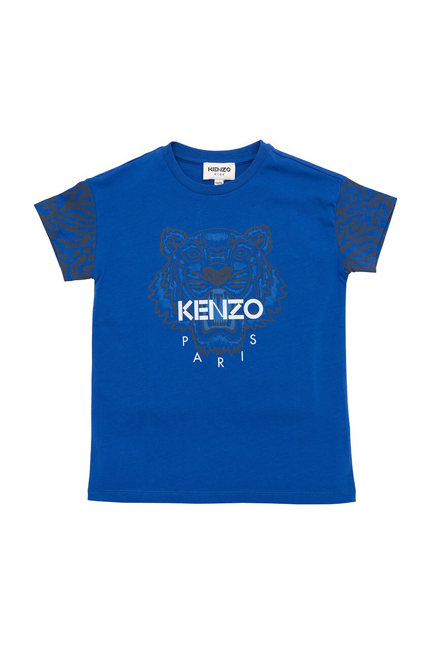 

Детская хлопковая футболка Kenzo Kids с принтом