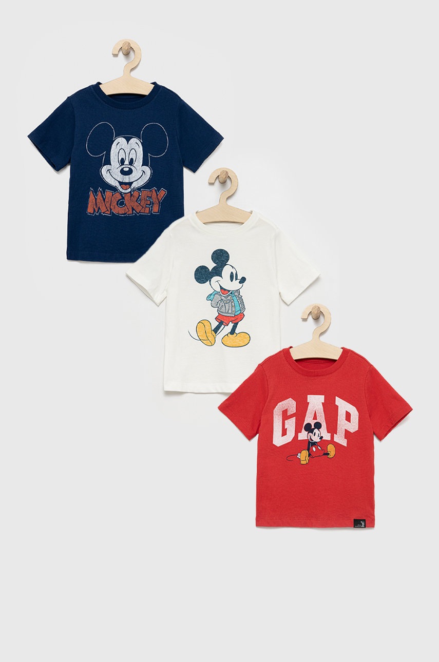 

Детска памучна тениска GAP с принт, Многоцветен
