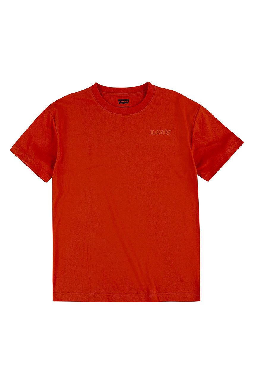 Dětské bavlněné tričko Levi′s červená barva - červená -  100% Bavlna