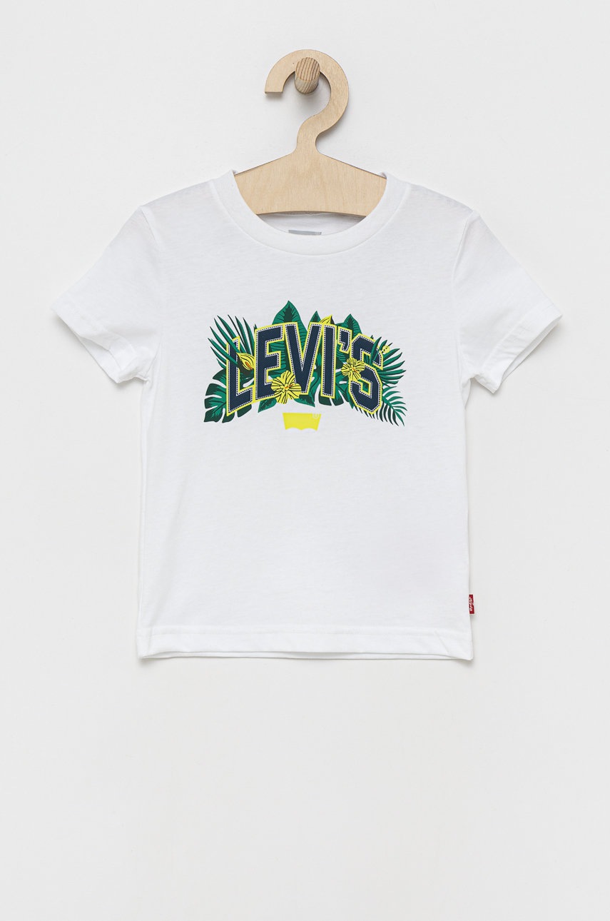 

Детска тениска Levi's в бяло с принт, Бял