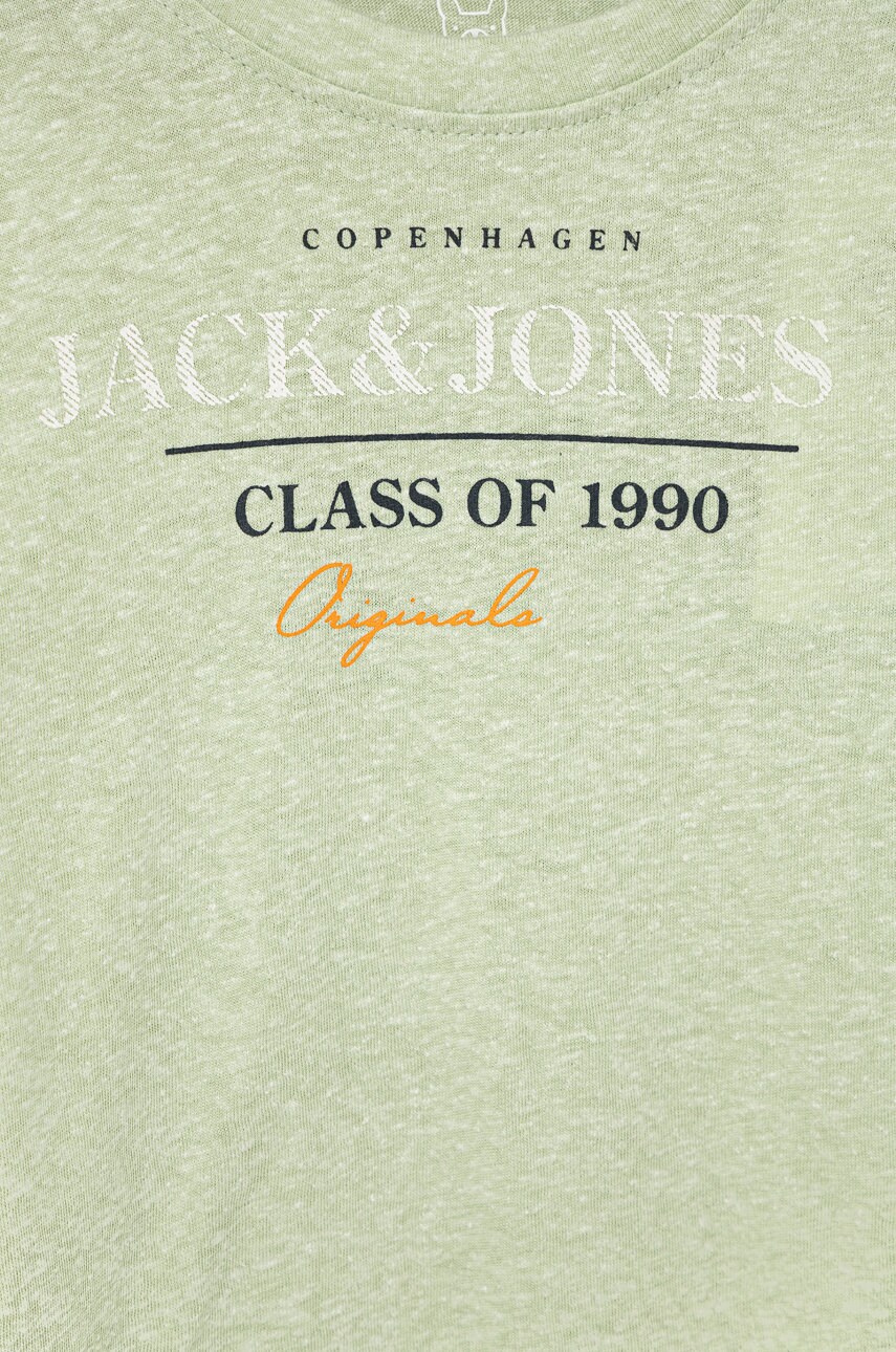 

Детская футболка Jack & Jones цвет зелёный меланж
