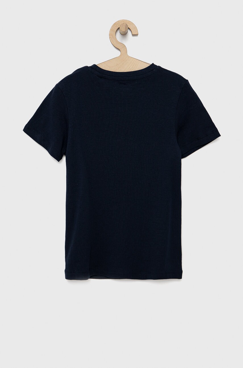 

Детская хлопковая футболка Jack & Jones цвет синий меланж