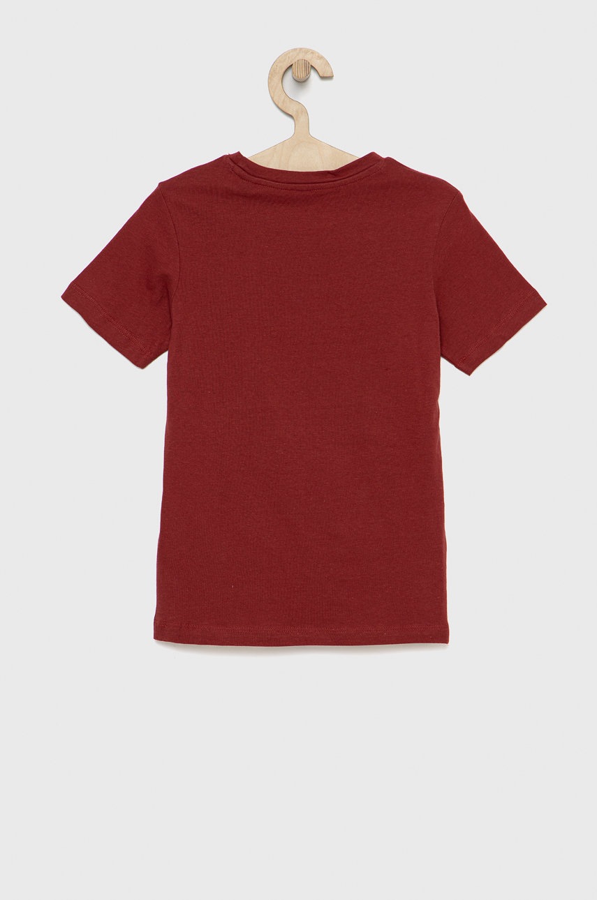 

Детская хлопковая футболка Jack & Jones цвет красный с принтом