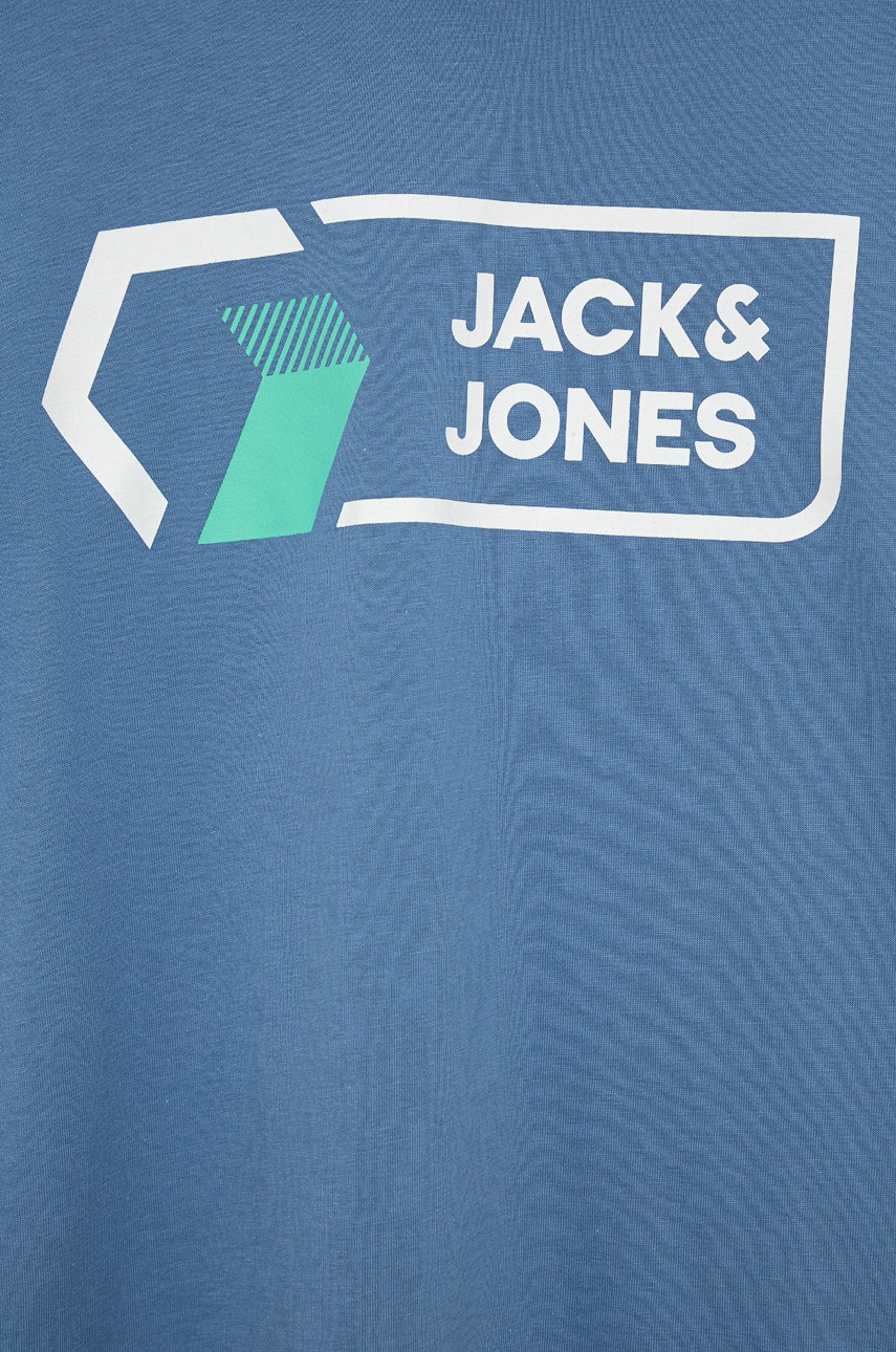 

Дитяча бавовняна футболка Jack & Jones з принтом
