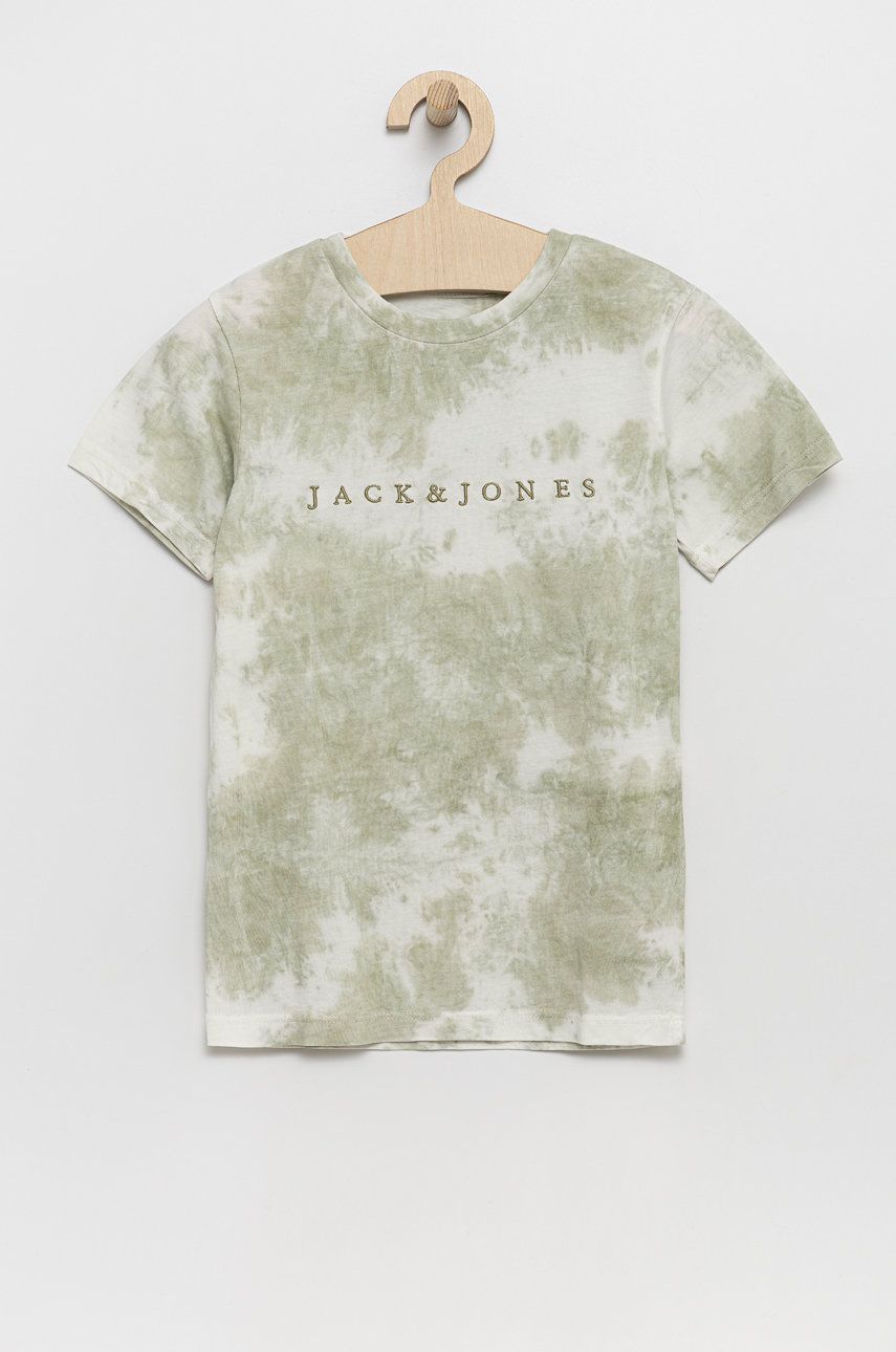 Jack & jones tricou din bumbac culoarea verde, modelator
