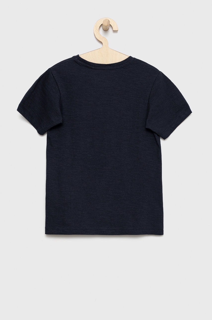 

Детская хлопковая футболка Jack & Jones цвет синий с принтом