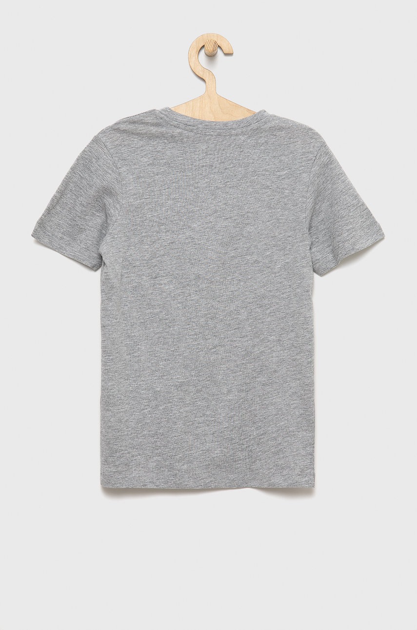 

Дитяча футболка Jack & Jones колір сірий з принтом