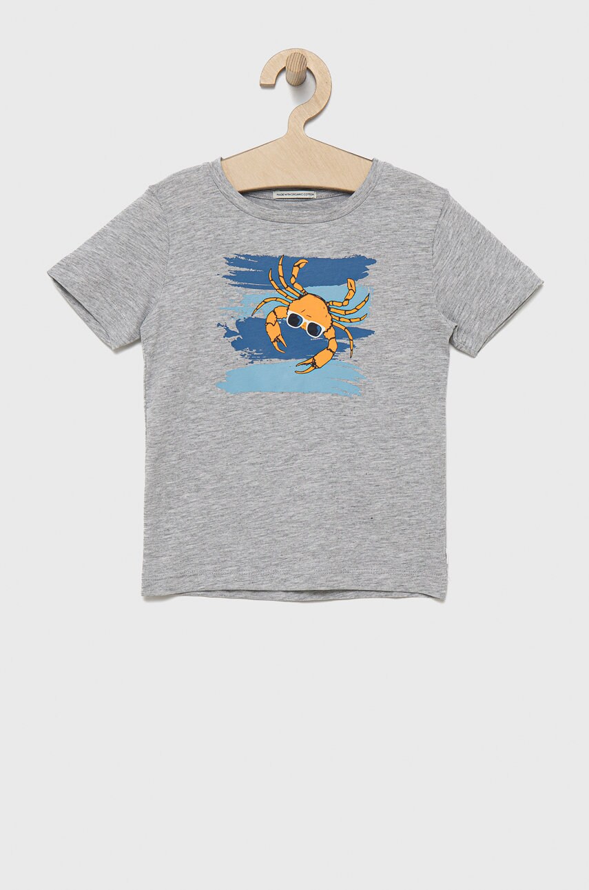 Tom Tailor tricou copii culoarea gri, cu imprimeu