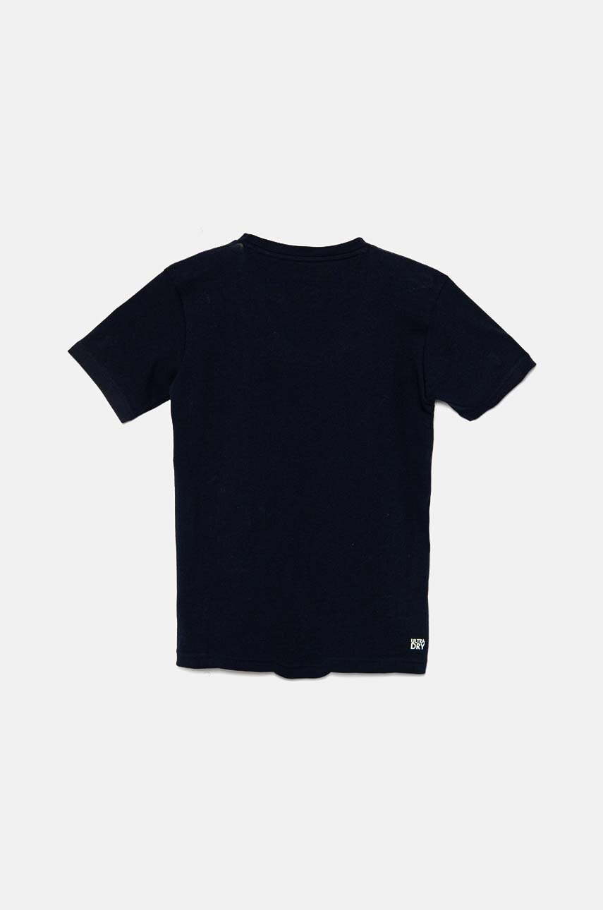 Дитяча футболка Lacoste колір синій з принтом