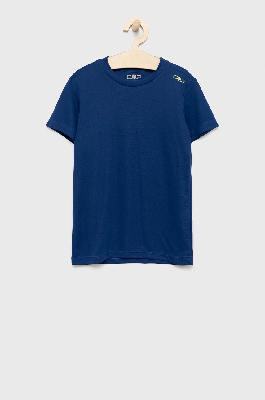 Cmp tricou copii culoarea albastru marin, neted