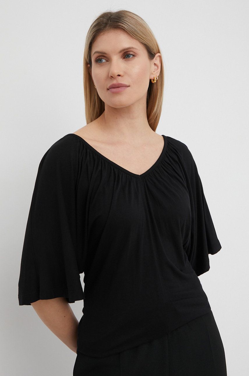 MAX&Co. tricou femei, culoarea negru answear.ro