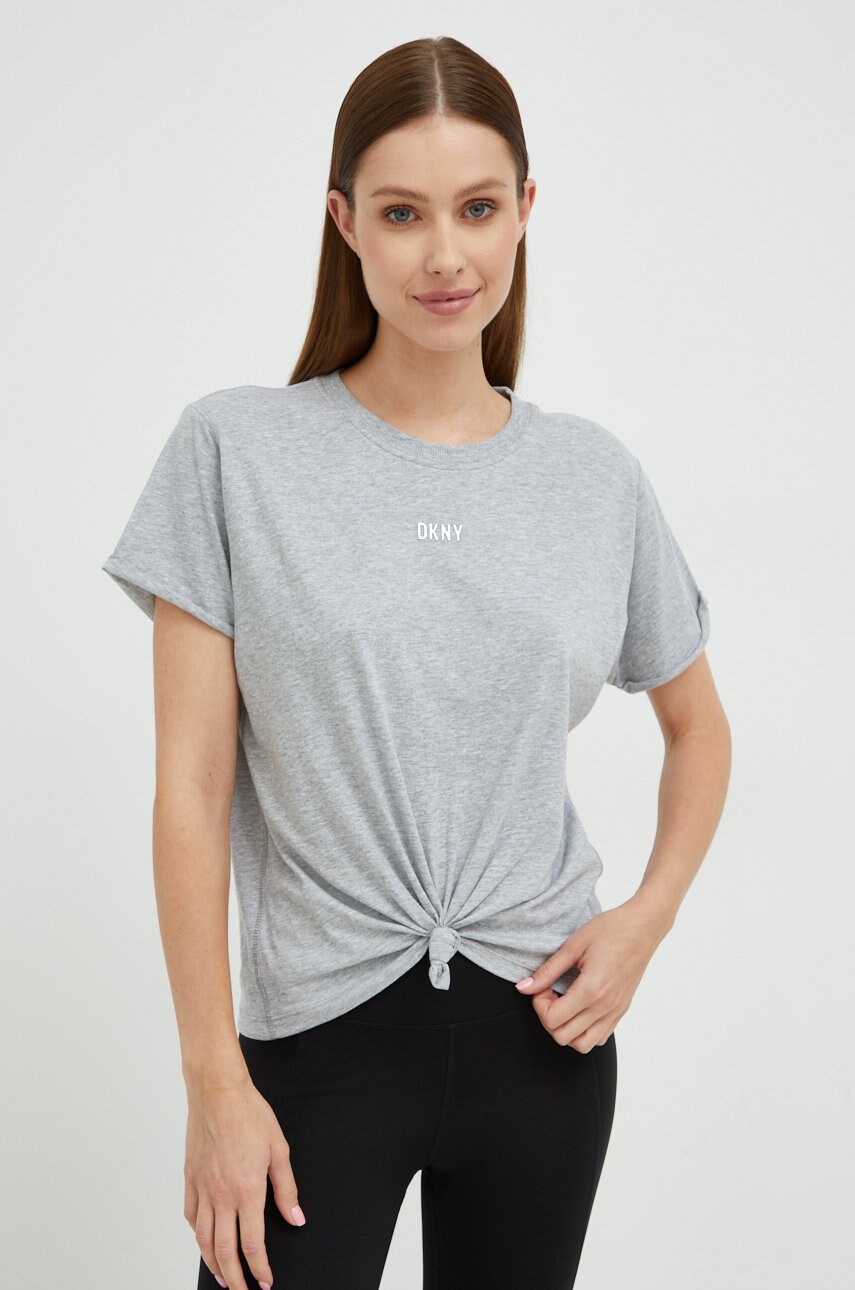

Бавовняна футболка Dkny колір сірий