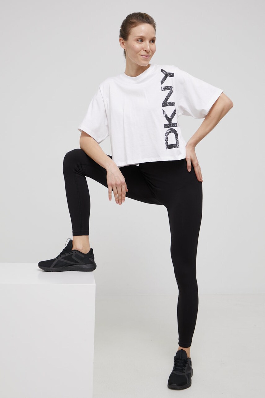 

Бавовняна футболка Dkny колір білий