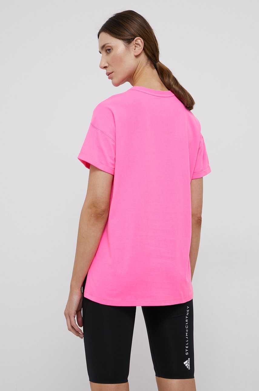 

Бавовняна футболка Dkny колір рожевий