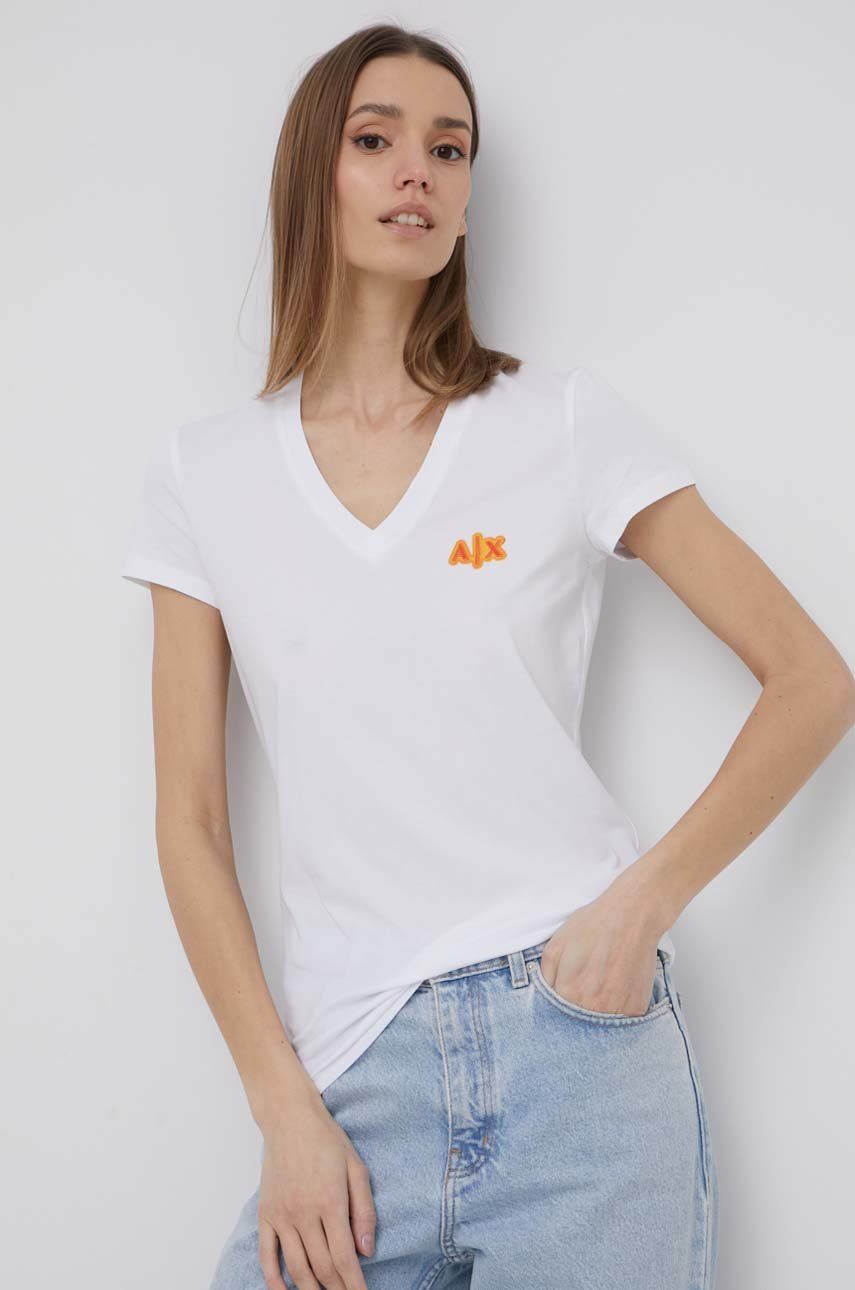 Armani Exchange t-shirt 3LYTAJ.YJC7Z damski kolor biały