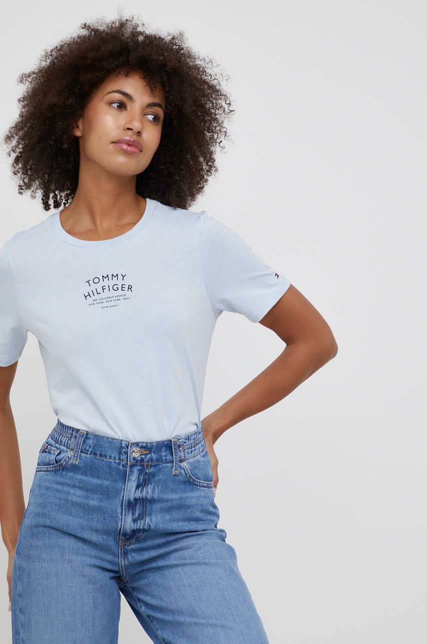 

Памучна тениска Tommy Hilfiger, Син