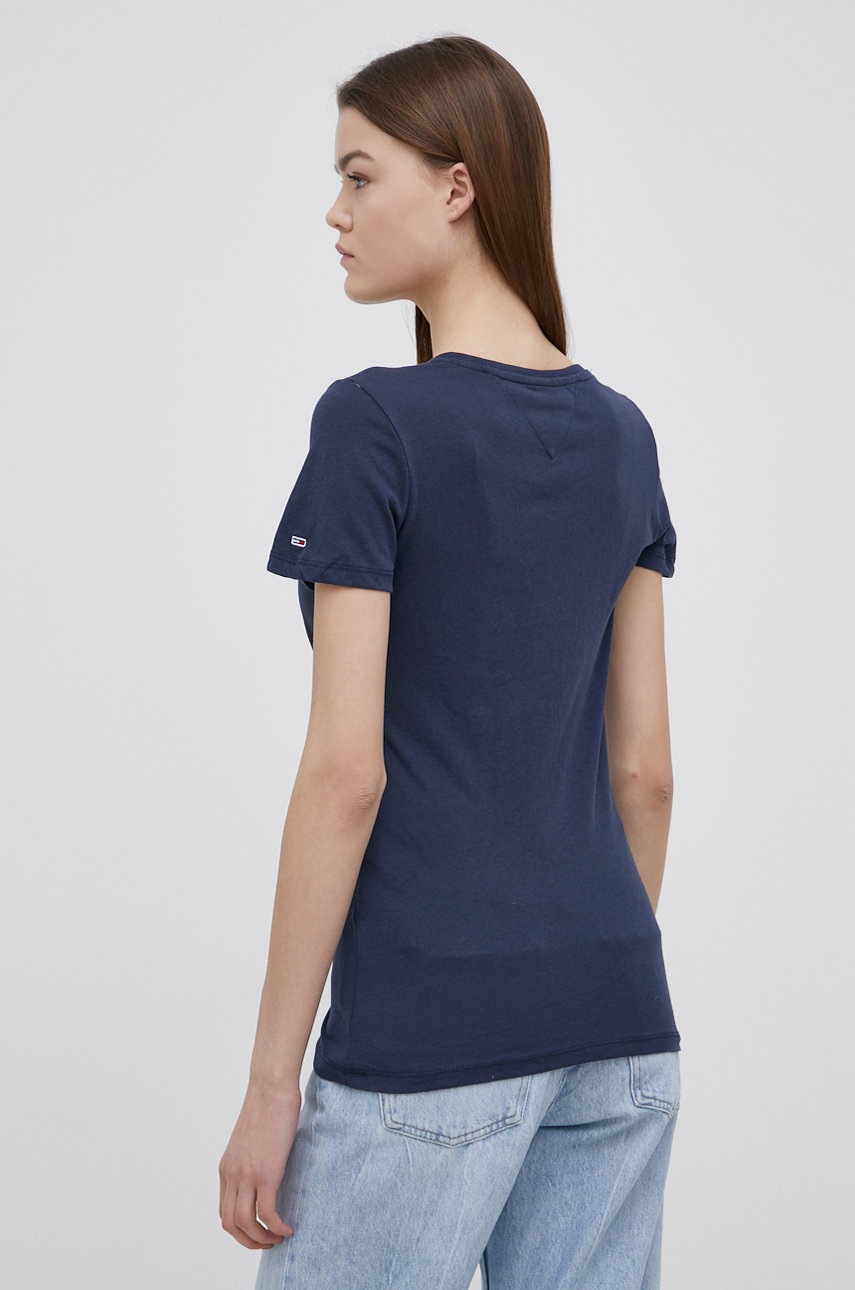 

Футболка Tommy Jeans женский цвет синий