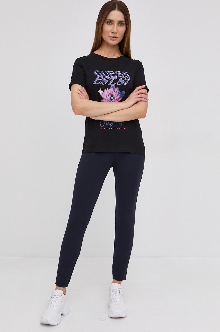 

Футболка Guess женская цвет чёрный