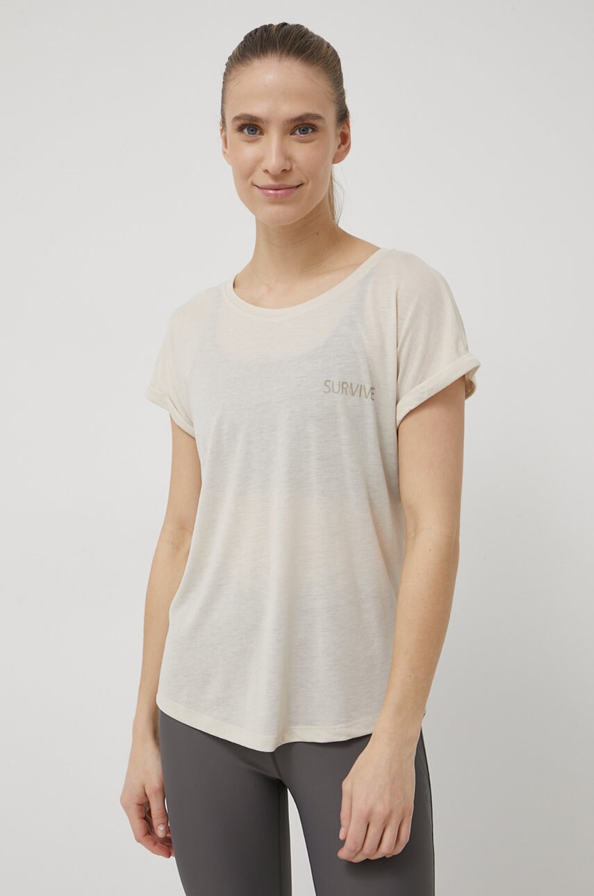 Only play tricou femei, culoarea bej