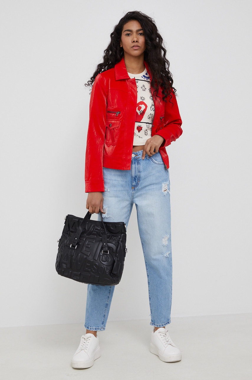 

Топ Desigual женский цвет бежевый