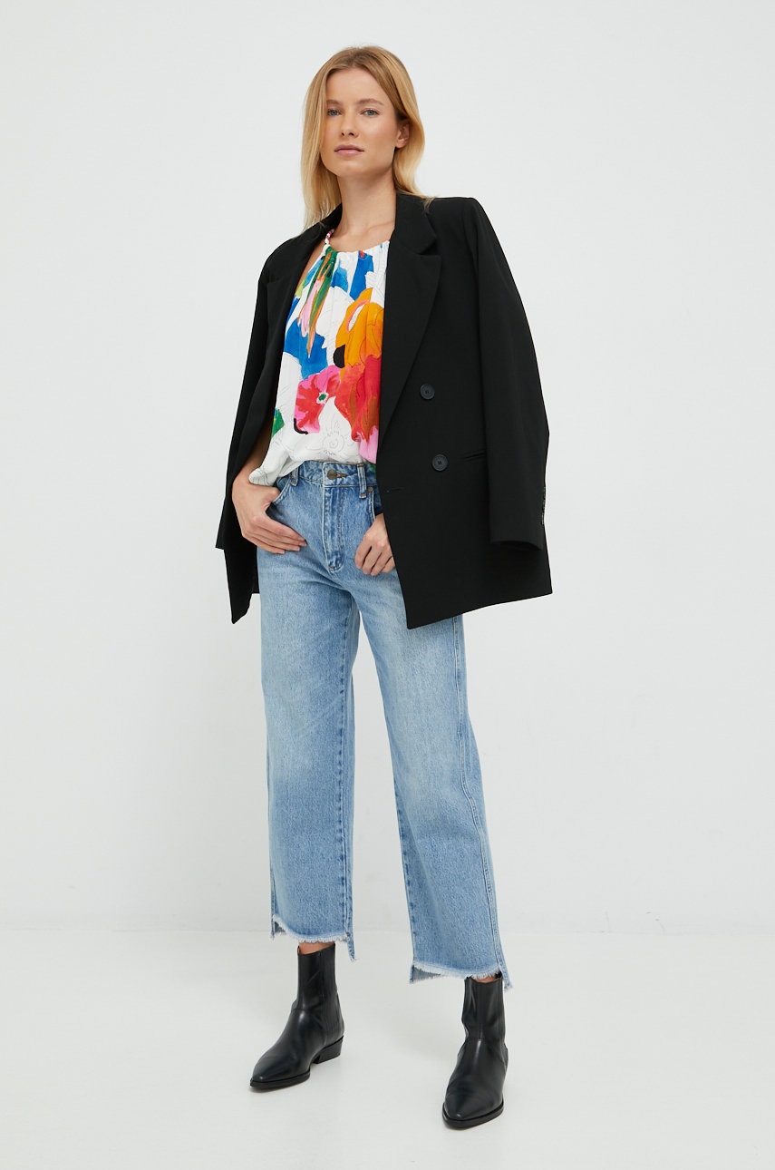 

Блузка Desigual цвет белый