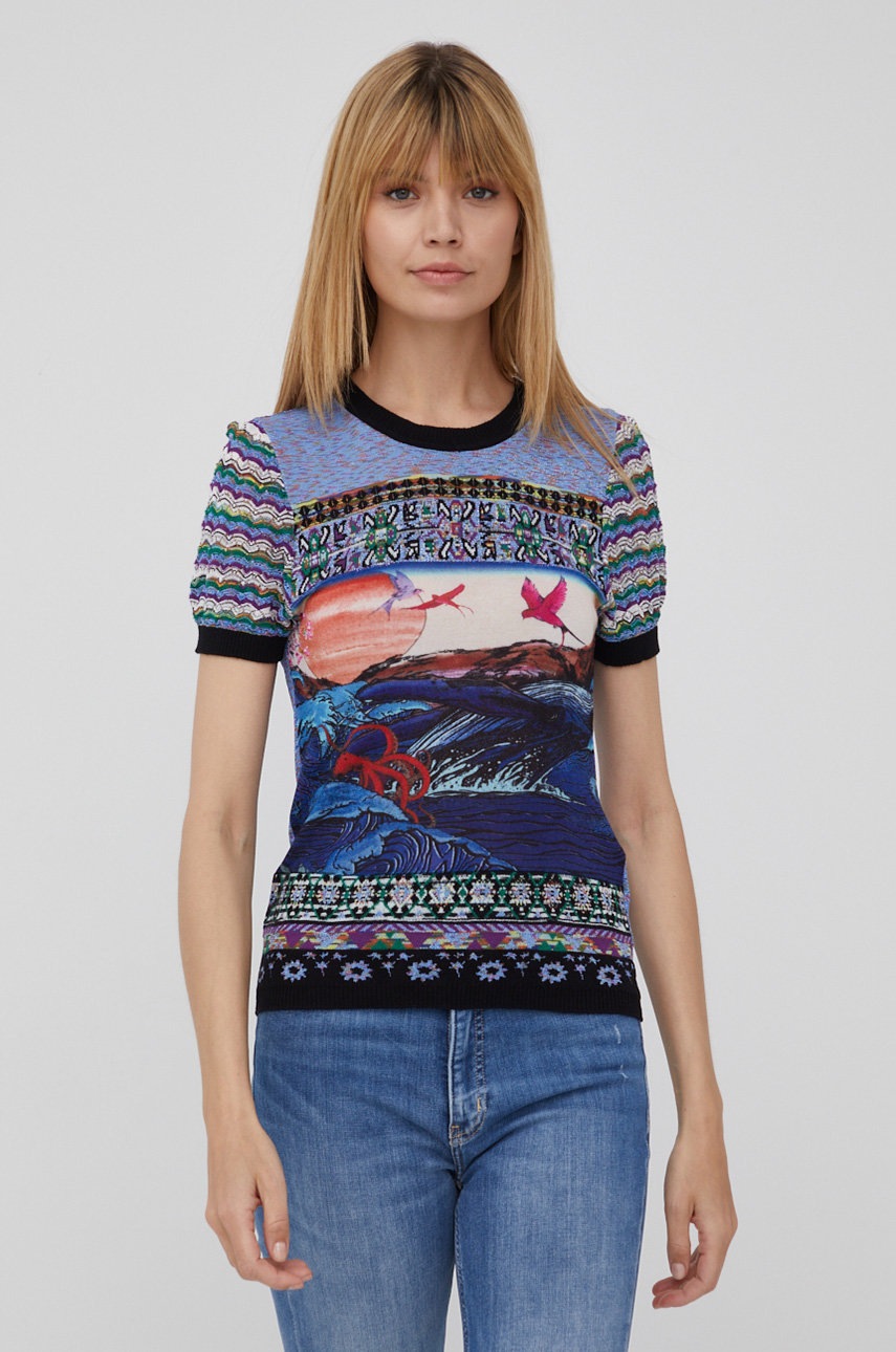 

Тениска Desigual дамски, Син