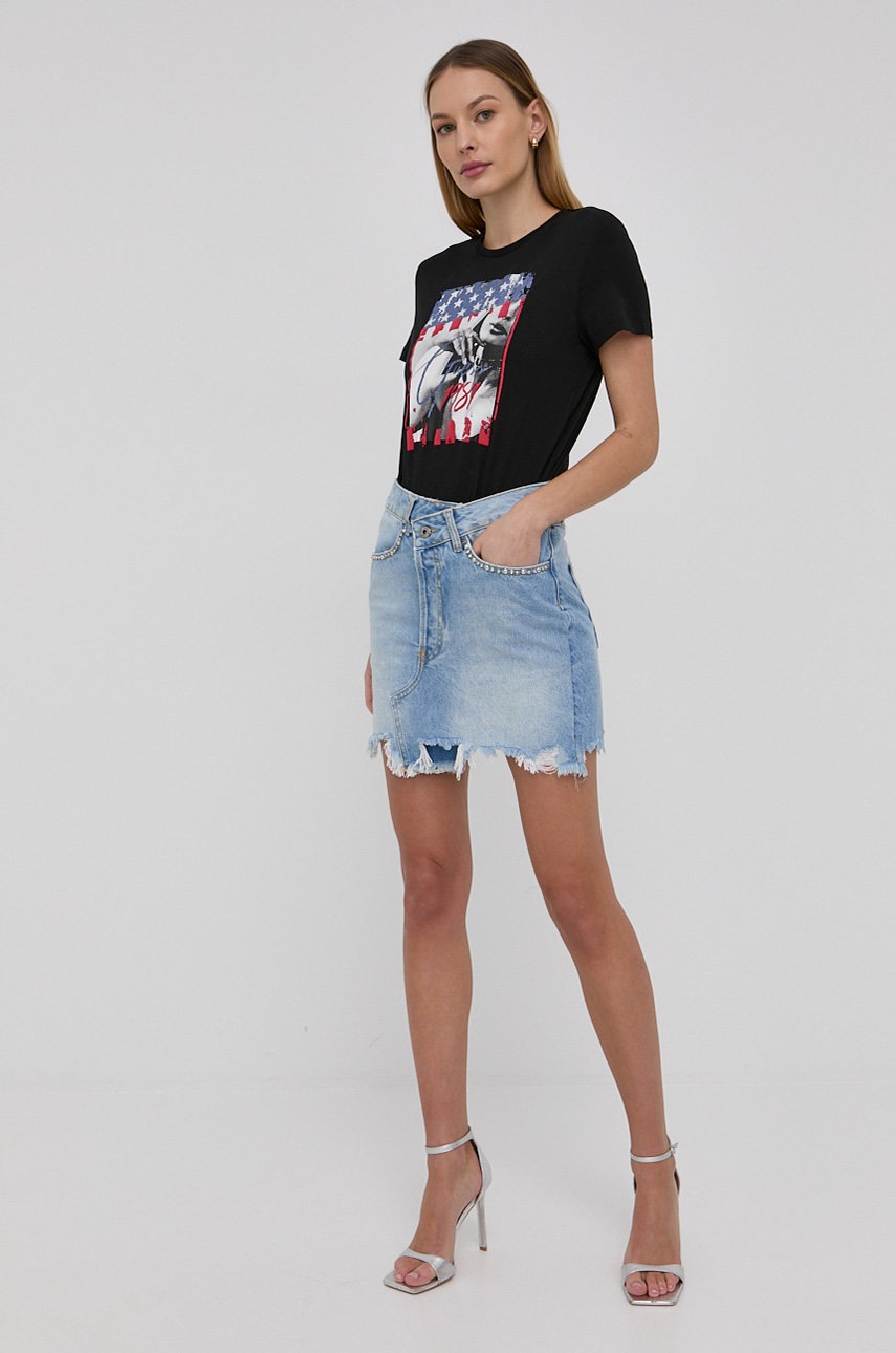 

Футболка Guess жіночий колір чорний