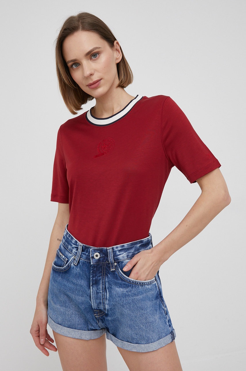 

Футболка Tommy Hilfiger Icon жіноча колір червоний