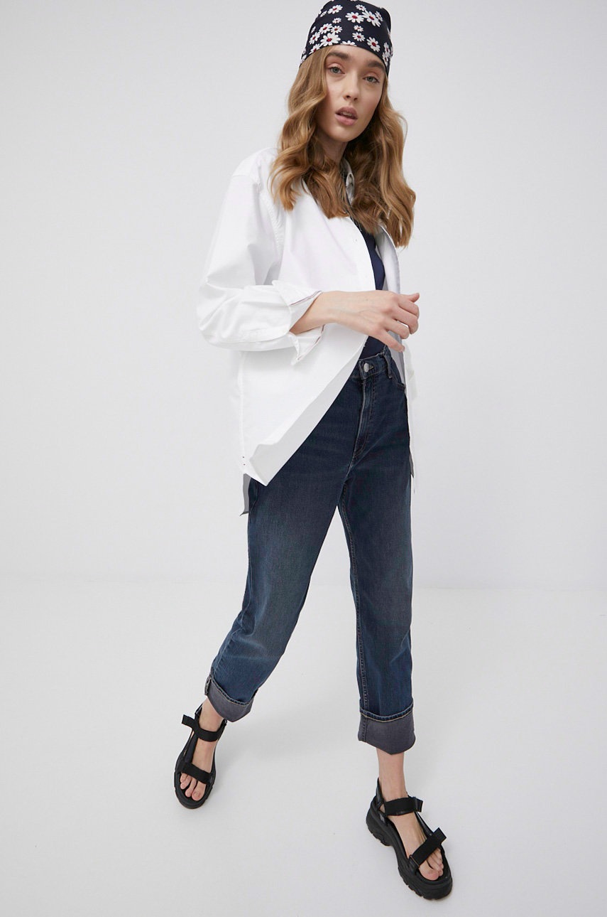 

Футболка Tommy Jeans женский цвет синий