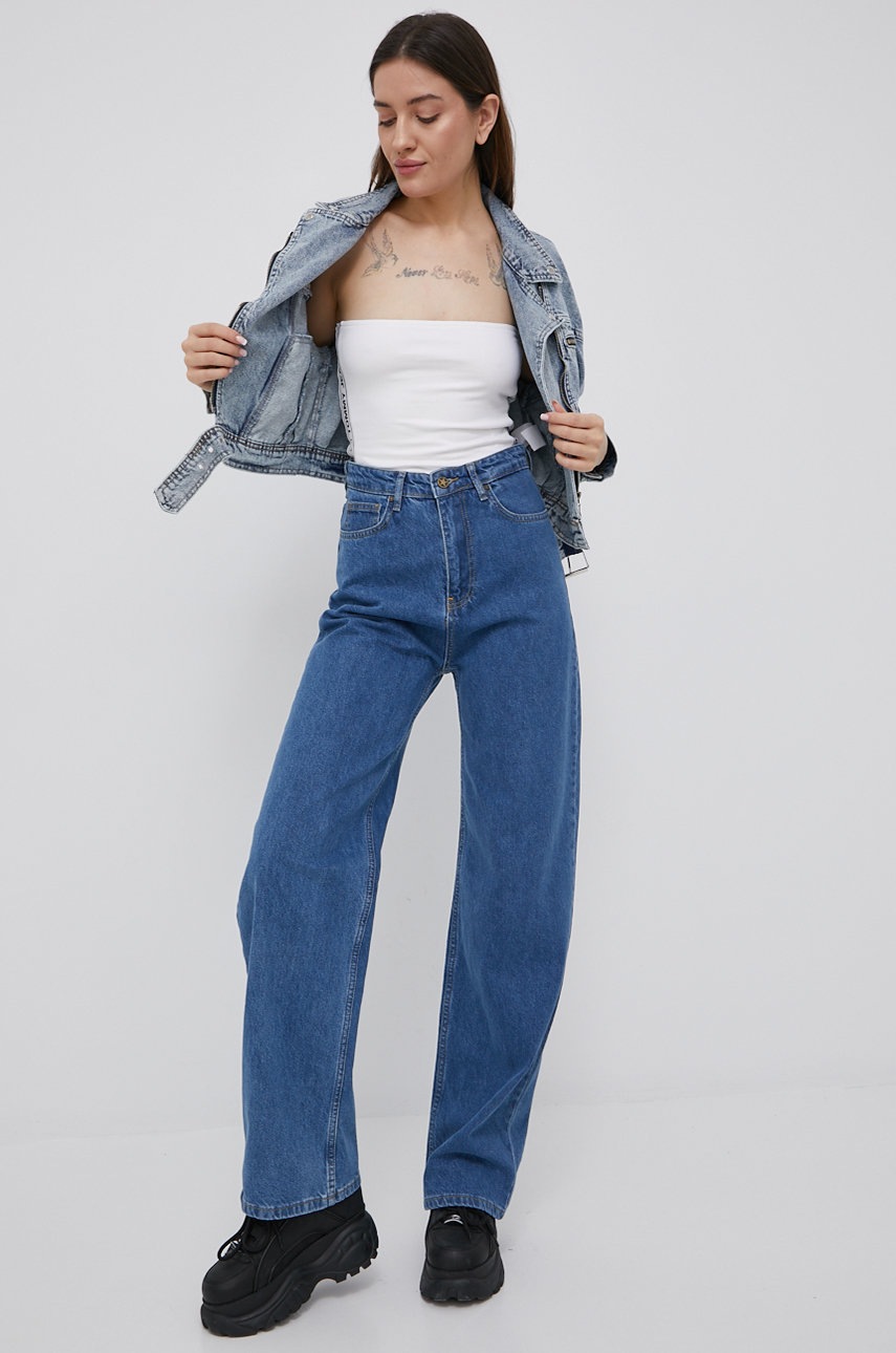 

Топ Tommy Jeans женский цвет белый