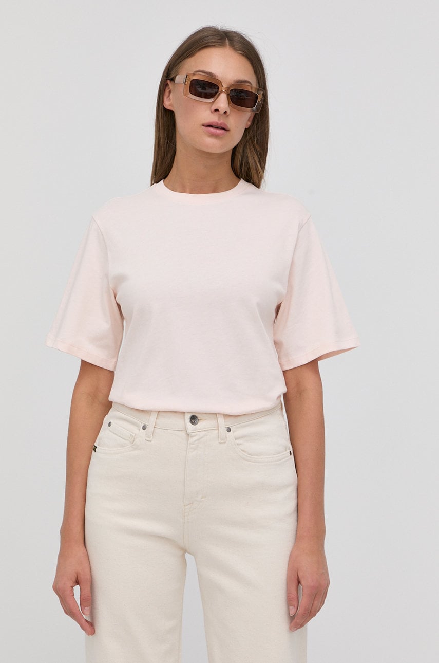 Tiger of sweden tricou din bumbac culoarea roz