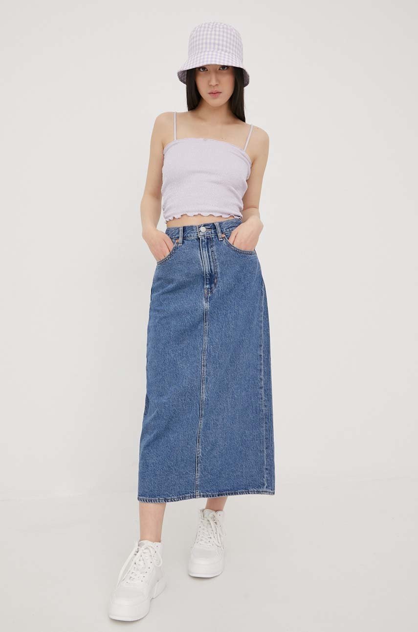 Top Levi's χρώμα: μοβ φωτογραφία