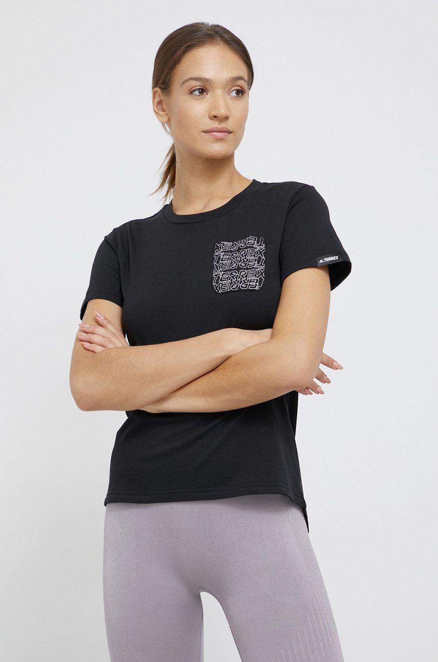 adidas TERREX - T-shirt bawełniany