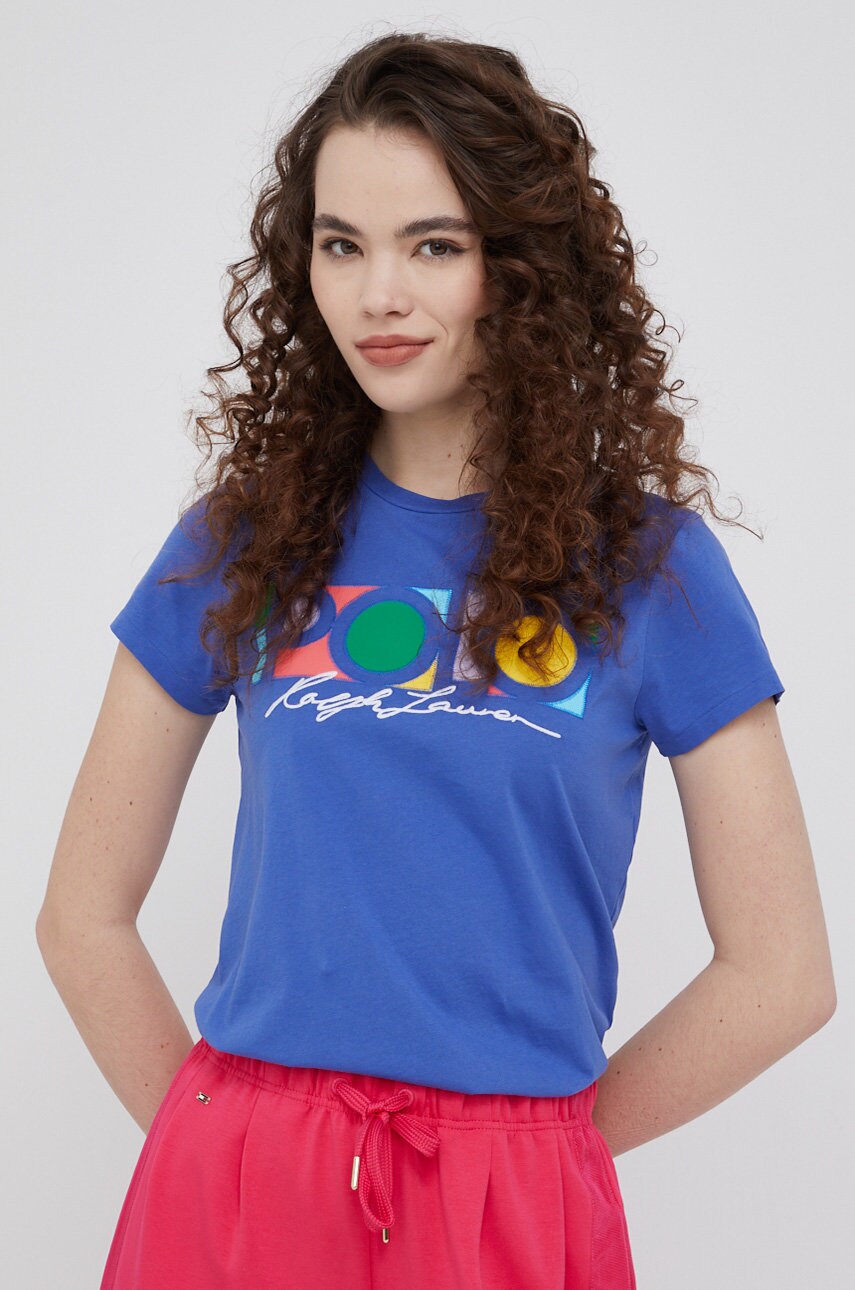 

Памучна тениска Polo Ralph Lauren, Син