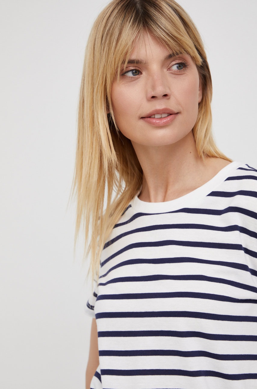 

Памучна тениска GAP в бяло, Бял