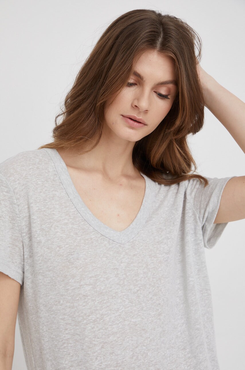 Gap tricou de in culoarea gri
