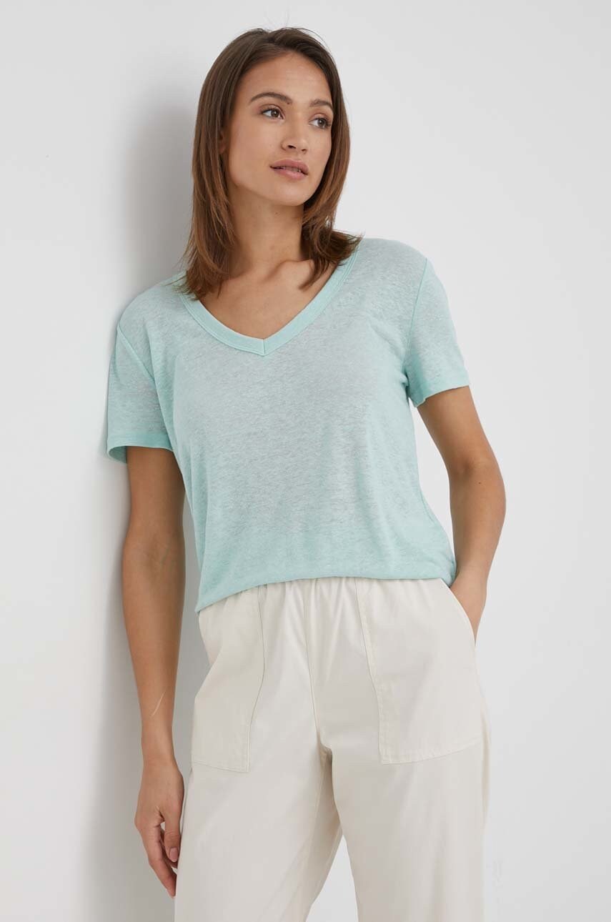 Gap tricou de in culoarea turcoaz