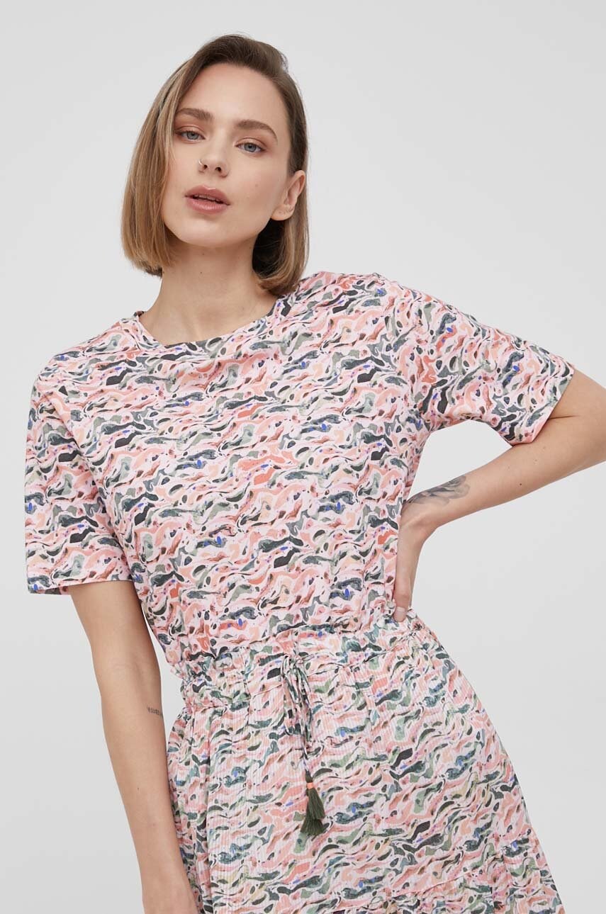 Scotch & soda tricou din bumbac culoarea roz