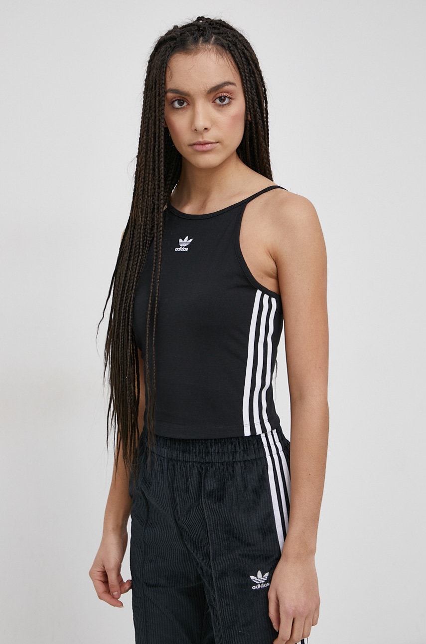 Adidas originals top culoarea negru