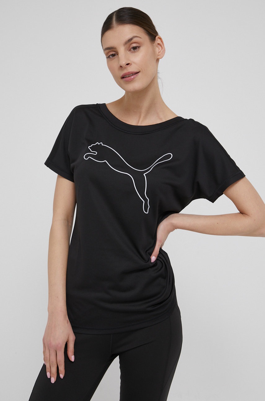 

Тениска за трениране Puma Favourite Cat 520260 в черно, Черен