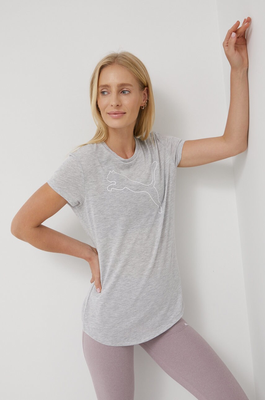 

Тениска за трениране Puma Rtg Heather 586455 в сиво, Сив