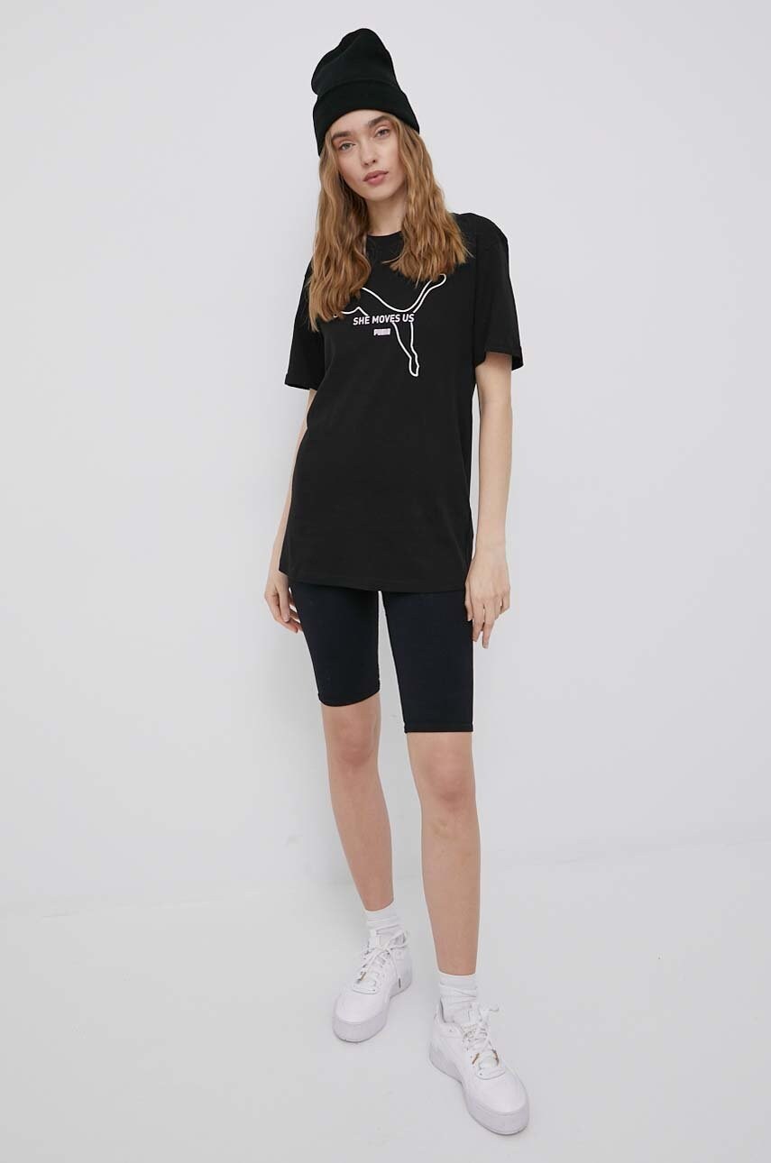 

Футболка Puma 848407 женский цвет чёрный