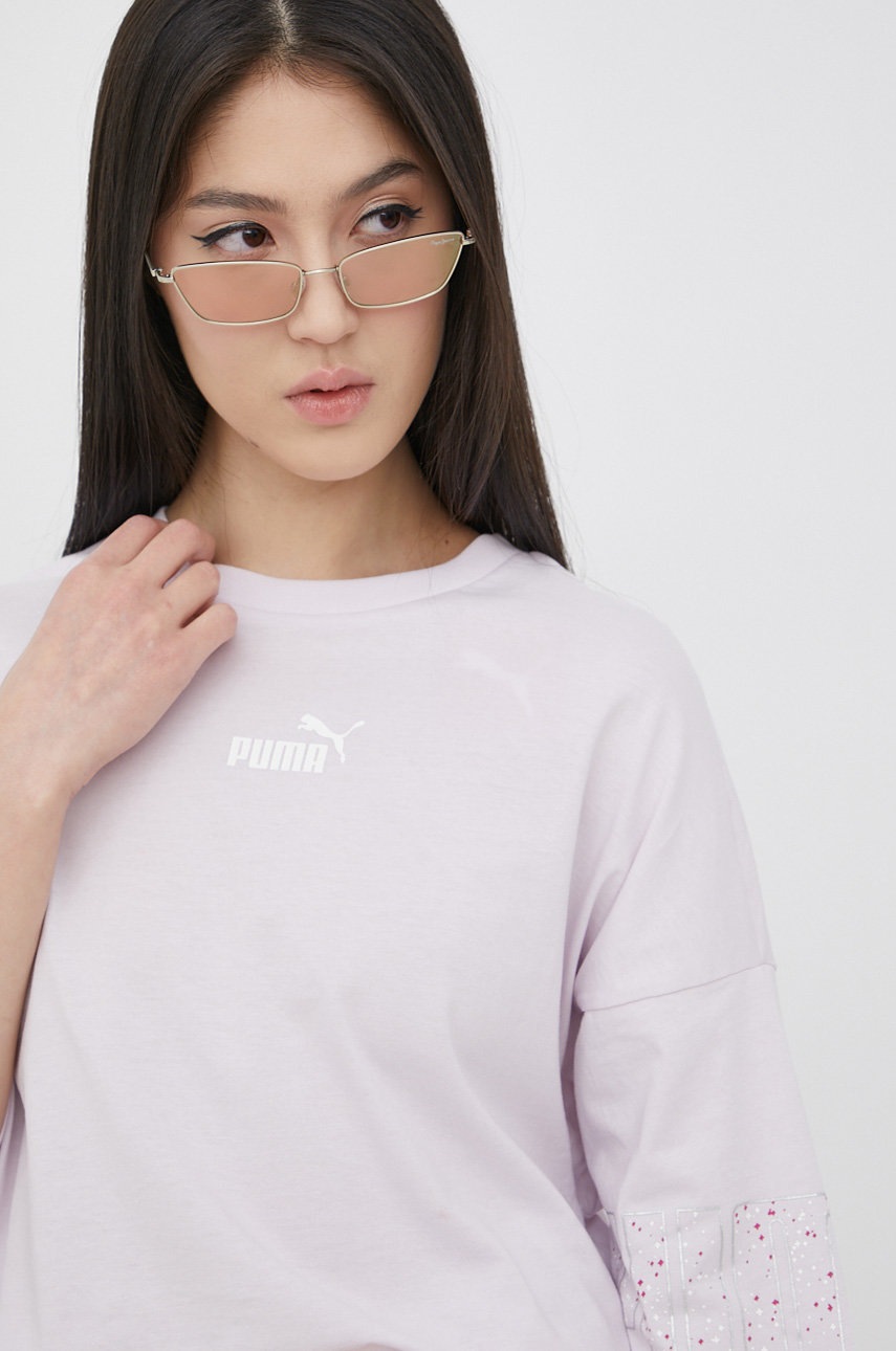 

Памучна тениска Puma 848827 в лилаво, Виолетов