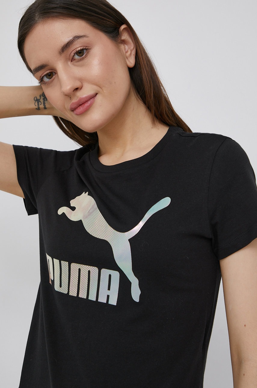 

Хлопковая футболка Puma 53469601 цвет чёрный
