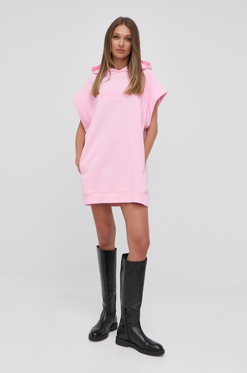 

Кофта Twinset женская цвет розовый с аппликацией