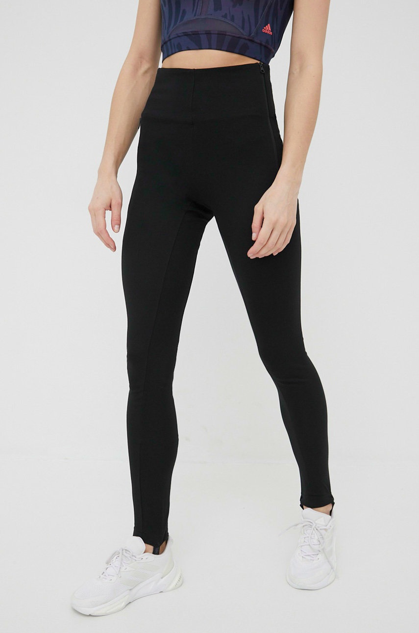 

Леггинсы adidas Performance HE3073 женские цвет чёрный однотонные